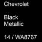 Preview: Chevrolet, Black Metallic, 14 / WA8767.